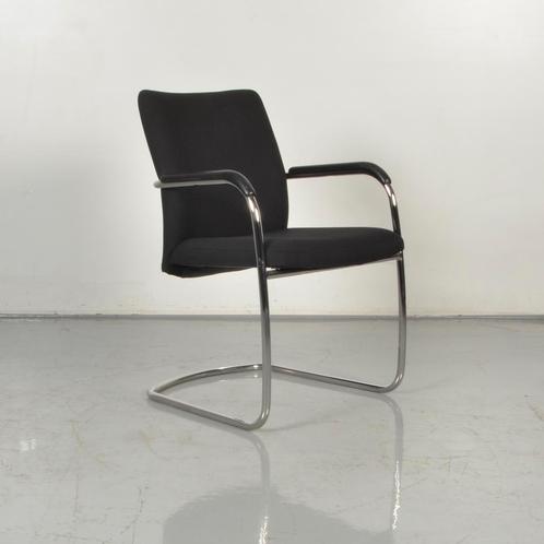 Vergaderstoel Vepa Elise SL - Zwart - Sledeframe, Huis en Inrichting, Stoelen, Gebruikt, Ophalen of Verzenden