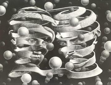 M.C. Escher - Original offset poster - Bond of union