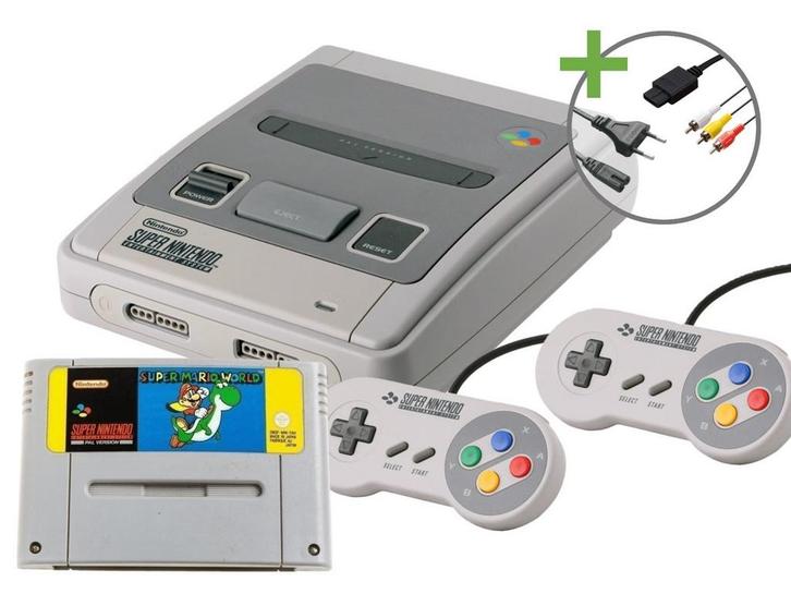 Super Nintendo Starter Pack - Super Mario World Edition, Consoles de jeu & Jeux vidéo, Consoles de jeu | Nintendo Super NES, Envoi
