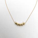 Handmade - Halsketting - 14 karaat Geel goud - Sprankelende, Nieuw