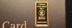 Duitsland. Gold bar Heimerle&Muele Gold Bar with Secain Card, Postzegels en Munten