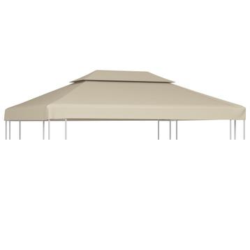 vidaXL Vervangend tentdoek prieel 310 g/m² 3x4 m beige, Tuin en Terras, Partytenten, Verzenden, Nieuw