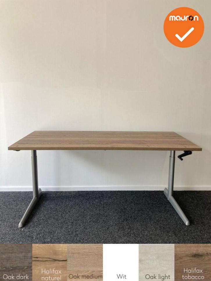 Ahrend 500 slingerverstelbaar bureau - nieuw blad naar keuze, Zakelijke goederen, Kantoor en Winkelinrichting | Kantoormeubilair en Inrichting