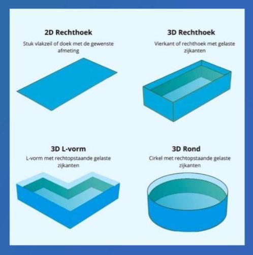 3D Vijverzak Epdm 1,0 Goedkoopste van België en Nederland !!, Tuin en Terras, Vijvers, Nieuw, Verzenden