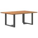 vidaXL Eettafel rechthoekig 180x120x74 cm massief eikenhout, Huis en Inrichting, Verzenden, Nieuw