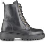 PS Poelman Leta Dames Leren Enkellaarzen met Veters en Ri..., Kleding | Dames, Verzenden, Nieuw