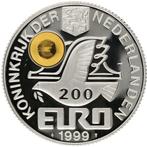 Nederland. 200 Euro 1999 - Helsinki Kinebar 2 gram goud +, Postzegels en Munten