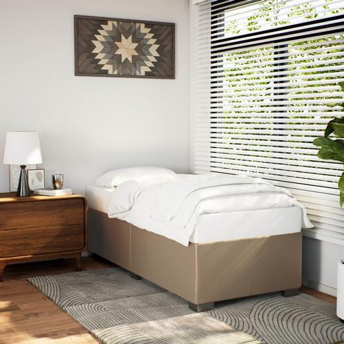 vidaXL Bedframe kunstleer cappuccinokleurig 80x200 cm, Huis en Inrichting, Slaapkamer | Bedden, Nieuw, Verzenden