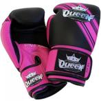 Queen BGQ Vixen 1 Kickboks Bokshandschoenen Leer Zwart Roze, Sport en Fitness, Verzenden, Nieuw, Bokshandschoenen