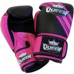 Queen BGQ Vixen 1 Kickboks Bokshandschoenen Leer Zwart Roze, Verzenden