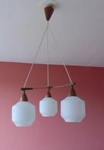 Massive - Lamp - Glas, Hout, Antiek en Kunst, Antiek | Verlichting