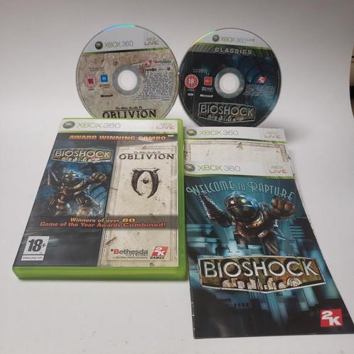 Bioshock & the Elder Scrolls IV Oblivion Xbox 360, Games en Spelcomputers, Games | Xbox 360, Zo goed als nieuw, Ophalen of Verzenden
