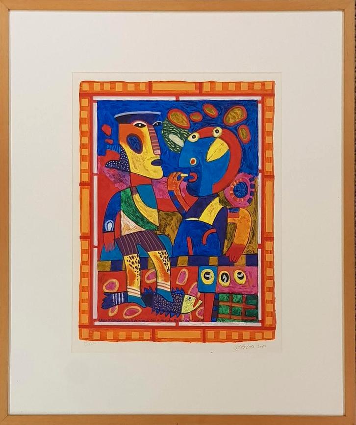 Clemens Briels: “The fish didn’t drop.”, Antiquités & Art, Art | Peinture | Abstraite