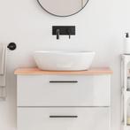 vidaXL Wastafelblad 80x30x2 behandeld massief hout, Huis en Inrichting, Keuken | Keukenelementen, Verzenden, Nieuw
