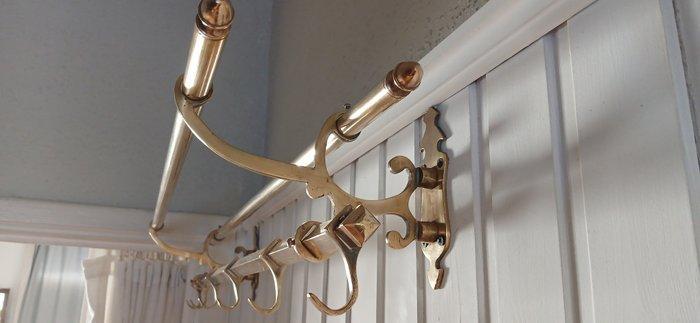 Porte-manteau - Laiton moulé, Antiquités & Art, Curiosités & Brocante