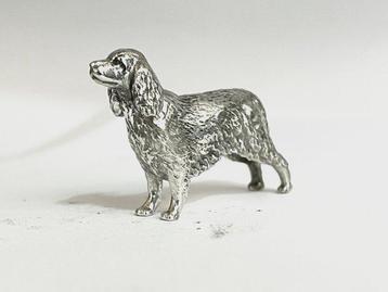 Personnage miniature - -No Reserve- Massief zilveren hond