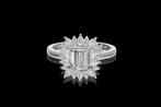 Bague - 14 carats Or blanc - 2.02ct. tw. Diamant (Cultivé en, Bijoux, Sacs & Beauté, Bagues