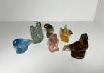 Kosta Boda - Beeldje - Set of 6 figurines Birds Kosta Boda, Antiek en Kunst