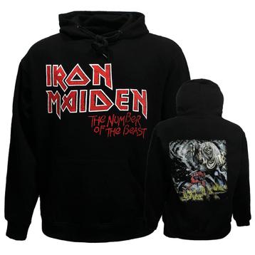 Iron Maiden Hoodie Number Of The Beast Faded Edge Vintage