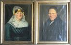Hollandse school (19e eeuw) - Portret van een heer en, Antiek en Kunst