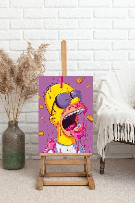 SDIMART - Homer Simpson Hungry for Crypto Limited Edition, Antiquités & Art, Art | Dessins & Photographie