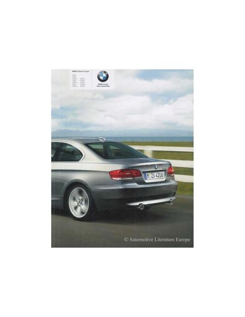 2008 BMW 3 SERIE COUPÉ BROCHURE NEDERLANDS, Livres, Autos | Brochures & Magazines