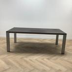 Tweedehands ARCO design tafel, 210x105 cm, donker/bruin hout, Gebruikt, Bureau