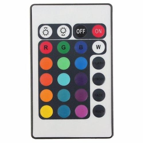 LED RGB Strip 24 knops afstandsbediening, Maison & Meubles, Lampes | Autre, Envoi