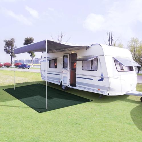 vidaXL Tapis de tente 250 x 200 cm PEHD Vert, Caravanes & Camping, Accessoires de tente, Neuf, Envoi