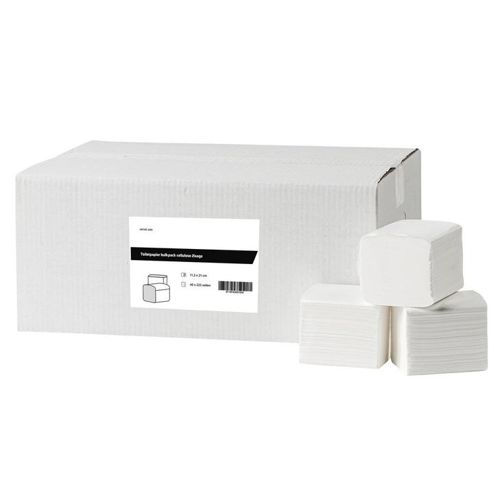 Toiletpapier Gevouwen | FSC-Cellulose (2-Laags) | Wit | 225, Zakelijke goederen, Horeca | Keukenapparatuur, Nieuw in verpakking