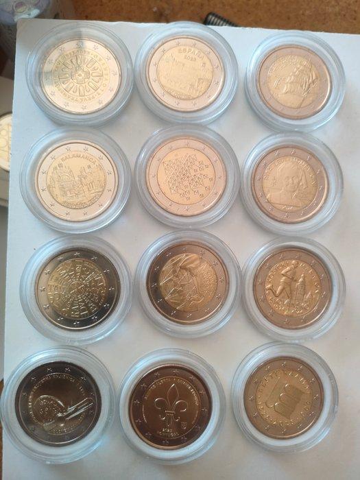 Europa. 2 Euro Various Years (25 moedas) (Zonder, Postzegels en Munten, Munten | Europa | Euromunten