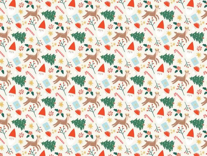 Kerst Cadeaupapier 2m, Hobby en Vrije tijd, Feestartikelen, Nieuw, Verzenden