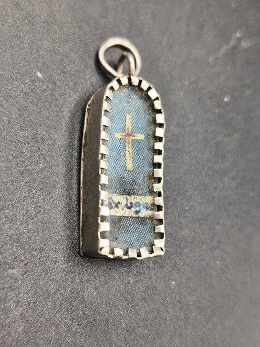 Relikwie - Zilver, Glas - 1800-1850 - Santa Croce di Nostro, Antiek en Kunst, Kunst | Niet-Westerse kunst