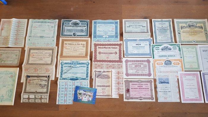 Document - 25 Historische scheepvaart en maritieme aandelen,, Antiek en Kunst, Antiek | Speelgoed