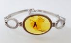 Zeldzame zilveren armband met Baltisch amber fossiel, Verzamelen