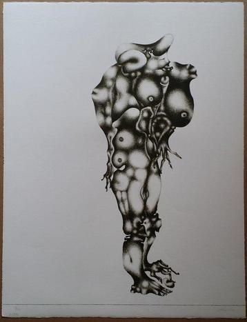 Gottfried Heuer (1944) - Untitled - Lithograph, signed and