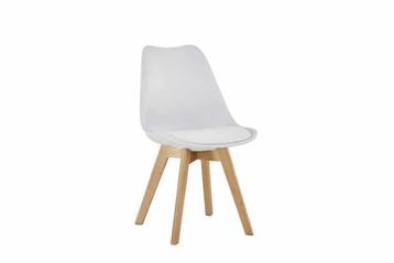 Stoelenset –  - Retro design – Stijlvol wit, Ophalen of Verzenden