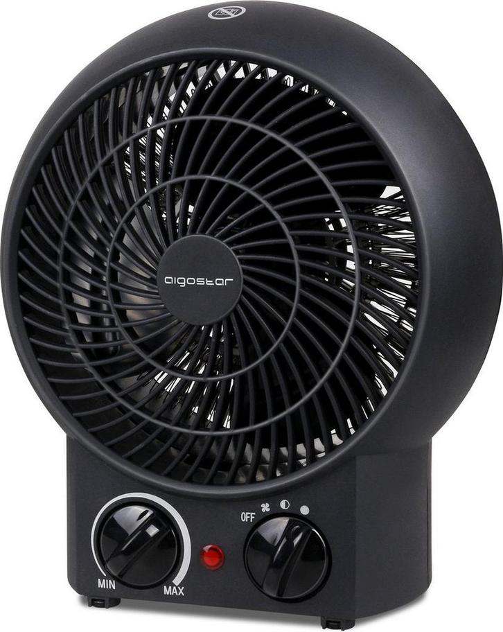 Aigostar Airwin 33IEL - Ventilatorkachel - Zwart, Doe-het-zelf en Bouw, Verwarming en Radiatoren, Nieuw, Verzenden