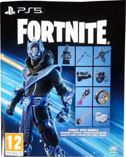 Fortnite Cobalt Star Bundle-1000 V-Bucks Code (PlayStation, Games en Spelcomputers, Games | Sony PlayStation 5, Ophalen of Verzenden