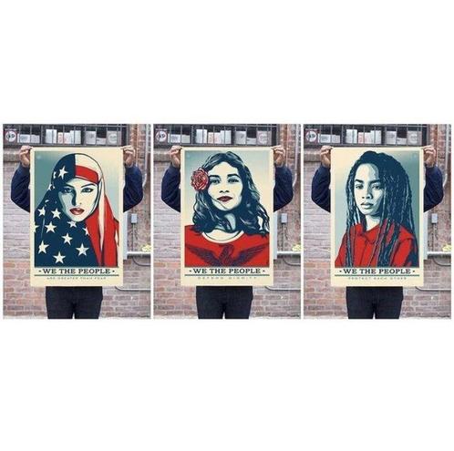 Shepard Fairey (OBEY) (1970) - We the People, Antiek en Kunst, Kunst | Schilderijen | Modern