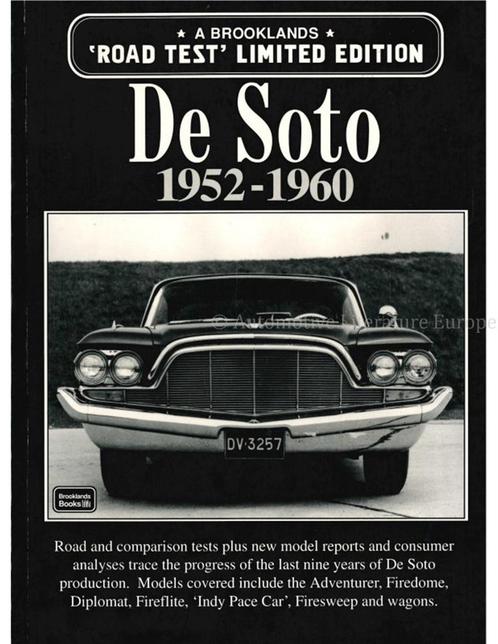 DE SOTO 1952 - 1960 (BROOKLANDS ROAD TEST LIMITED EDITION), Boeken, Auto's | Boeken