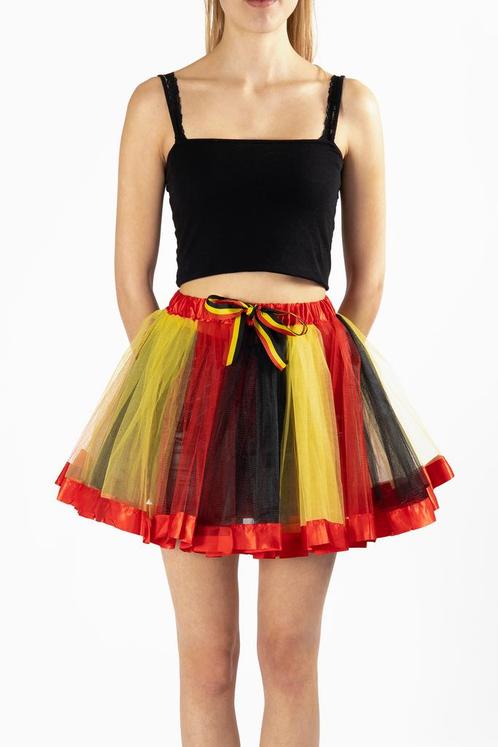 Tutu Zwart Geel Rood Petticoat M L Tule Rokje Rok Rode Duive, Kleding | Dames, Carnavalskleding en Feestkleding, Nieuw, Ophalen of Verzenden