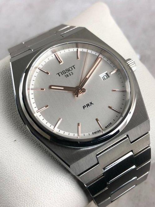 Tissot - PRX - Sans Prix de Réserve - T137.410.11.031.00 -, Handtassen en Accessoires, Horloges | Heren