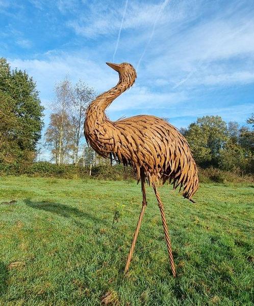 Figure - XXL struisvogel - Fer, Métal, Antiek en Kunst, Curiosa en Brocante