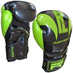 PunchR™ Punch Round Bokshandschoenen SLAM Zwart Groen, Verzenden, Nieuw, Bokshandschoenen