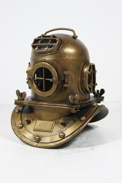 Duikhelm - NAUTICAL DIVING HELMET - Metal, Antiek en Kunst, Kunst | Designobjecten
