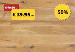 Houten vloeren voor € 39.95 /m² incl BTW - 50% KORTING, 75 m² of meer, Nieuw, Eik , Ophalen