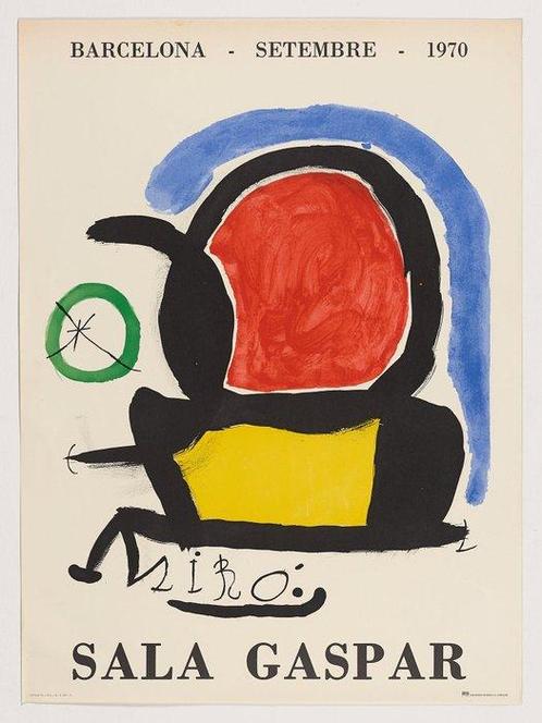 Joan Miró (after) - Sala Gaspar - Original lithographic, Antiek en Kunst, Kunst | Tekeningen en Fotografie
