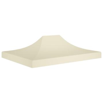vidaXL Partytentdak 270 g/m² 4x3 m crème, Verzenden