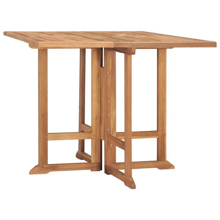 Teakhouten Tafel 90x90 | Retour Deal | Massief Hout, Tuin en Terras, Tuintafels, Vierkant, Nieuw, Teakhout, Verzenden